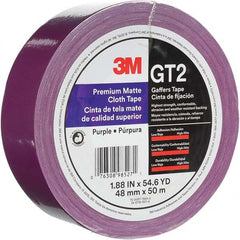 3M - 50m x 48mm x 11 mil Purple Cotton Cloth Gaffers Tape - Makers Industrial Supply