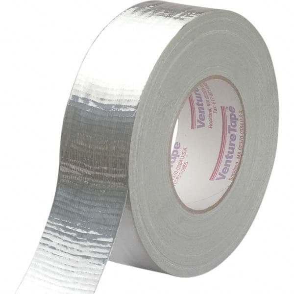 3M - 55m x 72mm x 11 mil Silver Polyethylene Cloth Duct Tape - Makers Industrial Supply