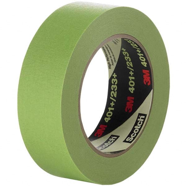 3M - 36mm Wide x 55 m x 6.7 mil Green Paper Masking Tape - Makers Industrial Supply