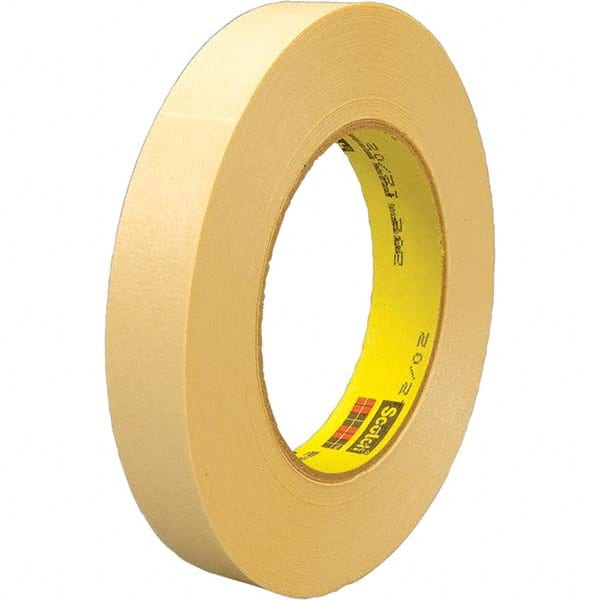 3M - 24mm Wide x 55 m x 6.3 mil Tan Crepe Paper Masking Tape - Makers Industrial Supply