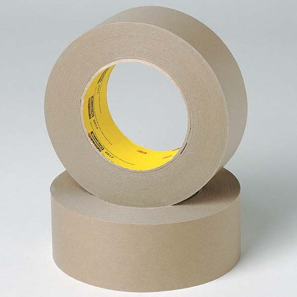 3M - 144mm Wide x 55 m x 6.5 mil Medium Brown Crepe Paper Masking Tape - Makers Industrial Supply