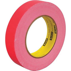 3M - 3/8" Wide x 60 Yd Long x 6.7 mil Red Paper Masking Tape - Makers Industrial Supply