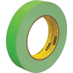 3M - 2" Wide x 60 Yd Long x 6.7 mil Light Green Paper Masking Tape - Makers Industrial Supply