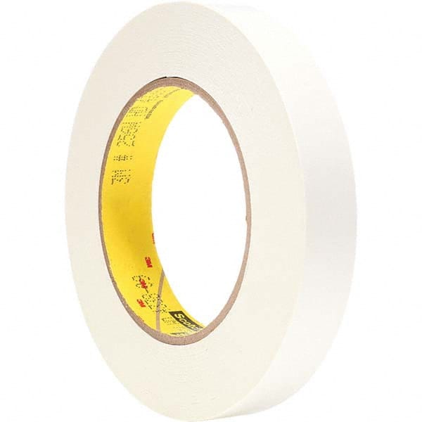 3M - 3/4" Wide x 60 Yd Long x 6.7 mil White Paper Masking Tape - Makers Industrial Supply