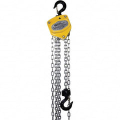 OZ Lifting Products - 1,000 Lb Capacity, 15' Lift Height, Manual Chain Hoist with Overload Protection - Makers Industrial Supply