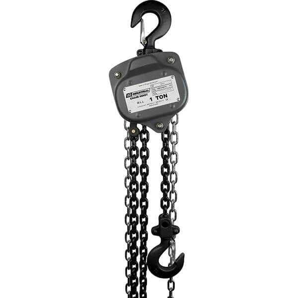 OZ Lifting Products - 2,000 Lb Capacity, 10' Lift Height, Chain Manual Hoist - Makers Industrial Supply