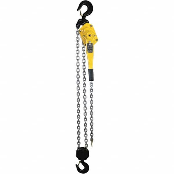 OZ Lifting Products - 12,000 Lb Capacity, 20' Lift Height, Chain Lever Hoist with Overload Protection - Makers Industrial Supply