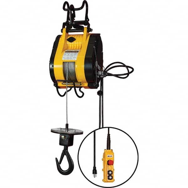 OZ Lifting Products - Electric Hoists Type: Wire Rope Hoist Load Capacity (Ton): 0.25 - Makers Industrial Supply