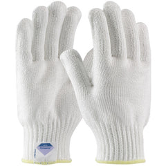 ‎17-D350/XS Gloves Made w/Dyneema - Filament Yarns with Dyneema - 7 Gg - Heavy Weight - White - ANSI3 - Exact Industrial Supply