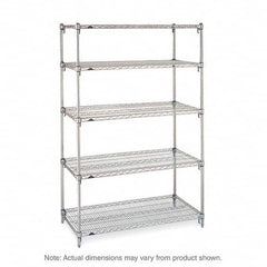 Metro - 2,000 Lb Capacity 5 Shelf Wire Shelving - Starter Unit - Makers Industrial Supply