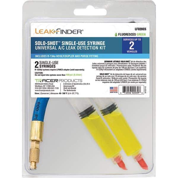 Leak Finder - Automotive Leak Detection Kits Type: A/C Dye Injection Kit Applications: A/C Systems - Makers Industrial Supply