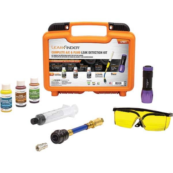 Leak Finder - Automotive Leak Detection Kits Type: Complete Leak Detection Kit Applications: A/C Systems - Makers Industrial Supply