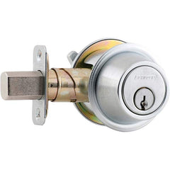 Schlage - Deadbolts Type: Single Cylinder Door Thickness Range: 1-3/8 - 1-7/8 - Makers Industrial Supply