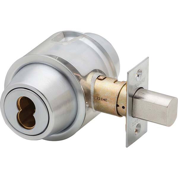 Falcon - Deadbolts Type: Classroom Deadbolt Door Thickness Range: 1-5/8-2 - Makers Industrial Supply