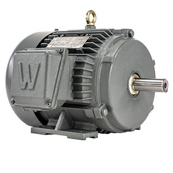 Electric AC/DC Motors; Motor Type: Premium Efficient; Enclosure Style: TEFC; Maximum HorsePower: 5; Minimum Horsepower: 5; Name Plate RPMs: 3600; Phase: 3; Frame Size: 184TC; Frame Size: 184TC; Mount Type: B35; Type of Enclosure: TEFC; Full Load Amps @ 23