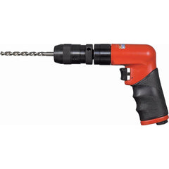 Sioux Tools - Air Drills; Chuck Size: 1/4 ; Chuck Type: Keyless ; Handle Type: Pistol Grip ; Horsepower: 0.4000 ; Reversible: Non-Reversible ; Speed (RPM): 3000.00 - Exact Industrial Supply