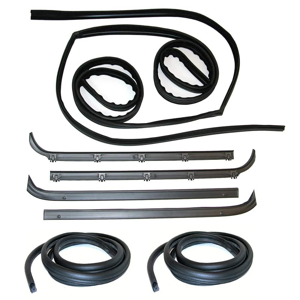 Fairchild Industries - Automotive Replacement Parts; Type: Belt Weatherstrip- Window Channel- Door Seal Kit ; Application: 1980-1986 Ford F-Series, Full Size Pickup Belt, Channel, Seal Kit replaces OEM# E9TZ1521536A; F0TZ1521536A; F5TZ1521536A; E0TZ10214 - Exact Industrial Supply