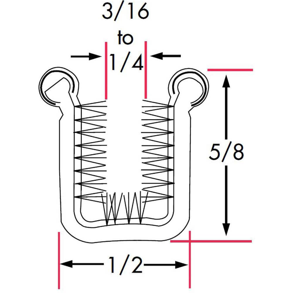 Fairchild Industries - Automotive Replacement Parts; Type: Window Channel ; Application: Stainless Steel Beaded Steel Core Channel with Rigid Polypropylene Pile Lining Uncovered, 36 In. - Exact Industrial Supply