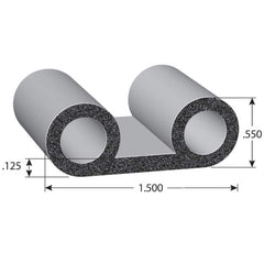 Fairchild Industries - Automotive Replacement Parts; Type: Rubber Seal ; Application: EPDM Sponge rubber seal with PSA Tape - Exact Industrial Supply