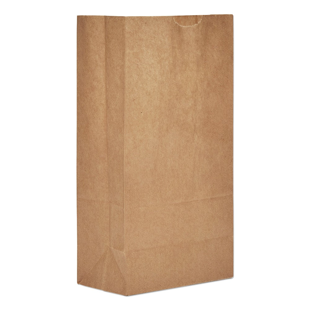 GEN - Paper Bags; Type: Grocery Bag ; Color: Kraft ; Size: 5-1/4 x 3-7/16 x 10-15/16 ; Material: Paper - Exact Industrial Supply