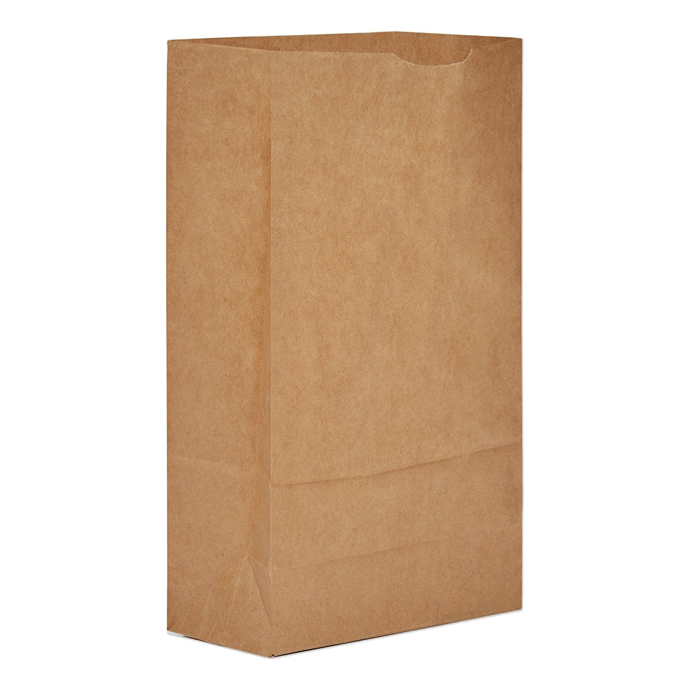 GEN - Paper Bags; Type: Grocery Bag ; Color: Kraft ; Size: 6 x 3-5/8 x 11 ; Material: Paper - Exact Industrial Supply