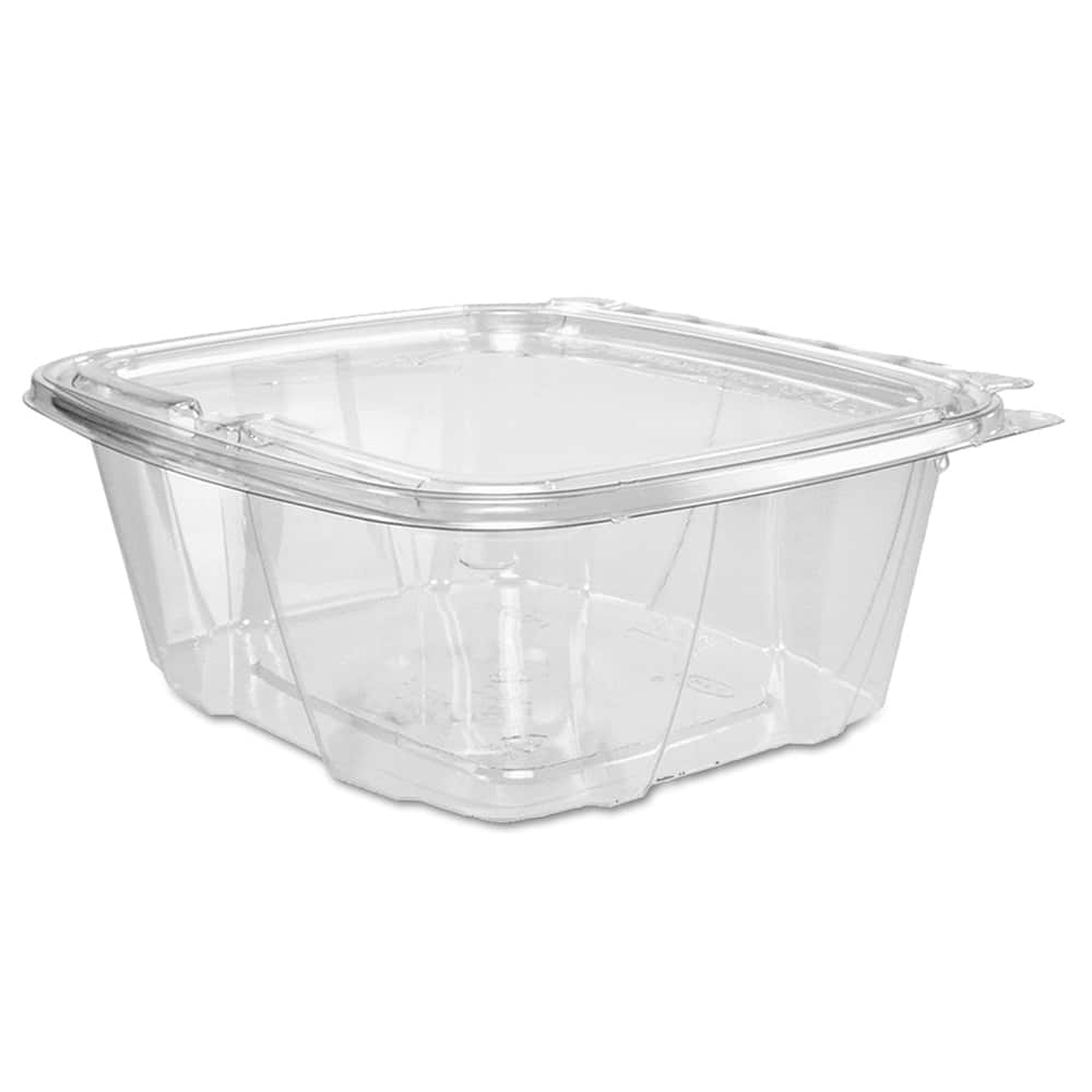 DART - Food Containers; Type: Container ; Shape: Square ; Volume Range: 64 oz. - Exact Industrial Supply