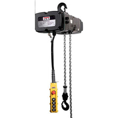 Jet - Electric Hoists; Type: Electric Hoist ; Load Capacity (Ton): 1/2 ; Load Capacity (Lb.): 1100.000 ; Lifting Speed in Ft/Min: 33/8 ; Maximum Lift Distance (Feet): 20 ; Voltage: 230 - Exact Industrial Supply