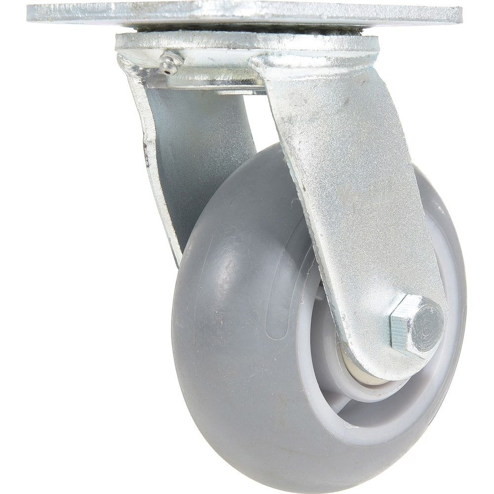 Vestil - Standard Casters; Mount: With Holes ; Style: Swivel ; Wheel Diameter: 5 (Inch); Wheel Width: 2 (Inch); Overall Height (Inch): 6-1/2 ; Load Capacity (Lb.): 551.000 - Exact Industrial Supply