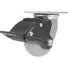 Vestil - Standard Casters; Mount: With Holes ; Style: Swivel w/Total Brake ; Wheel Diameter: 4 (Inch); Wheel Width: 2 (Inch); Overall Height (Inch): 5-1/2 ; Load Capacity (Lb.): 450.000 - Exact Industrial Supply