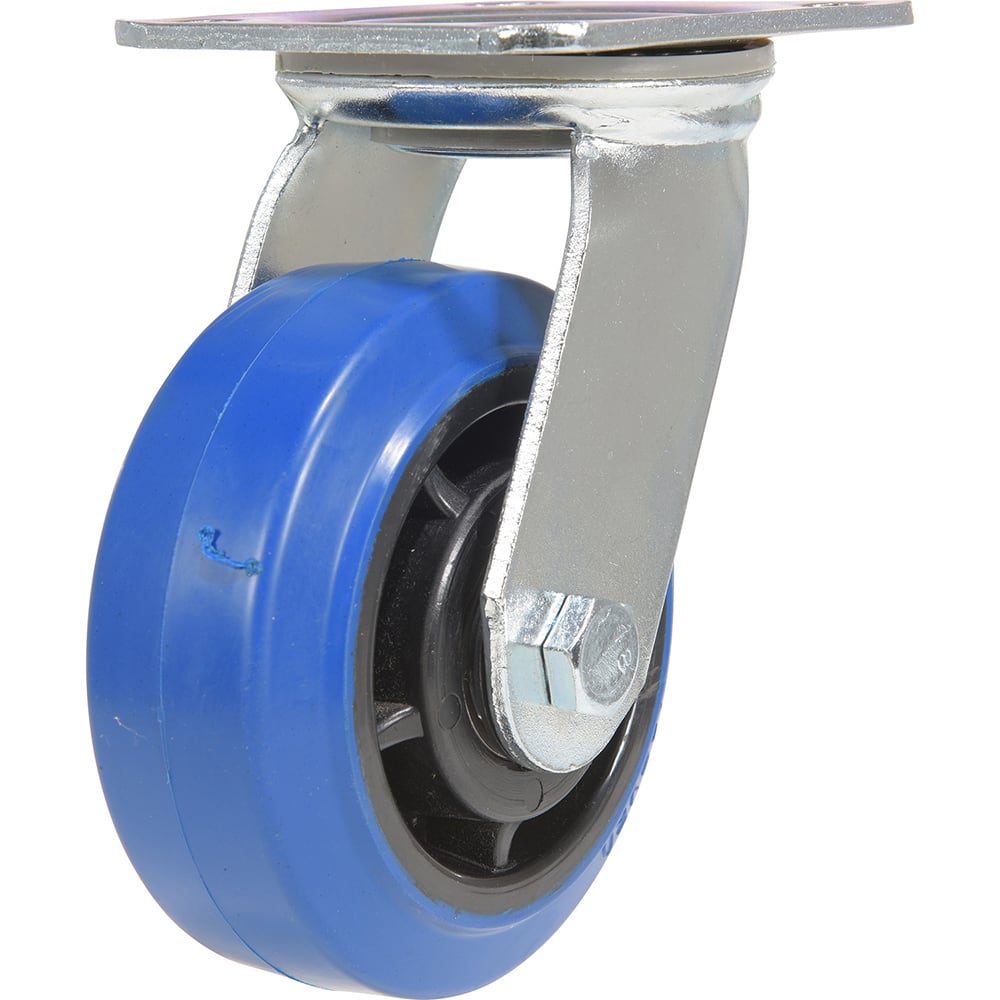 Vestil - Standard Casters; Mount: With Holes ; Style: Swivel ; Wheel Diameter: 5 (Inch); Wheel Width: 2 (Inch); Overall Height (Inch): 6-1/2 ; Load Capacity (Lb.): 550.000 - Exact Industrial Supply