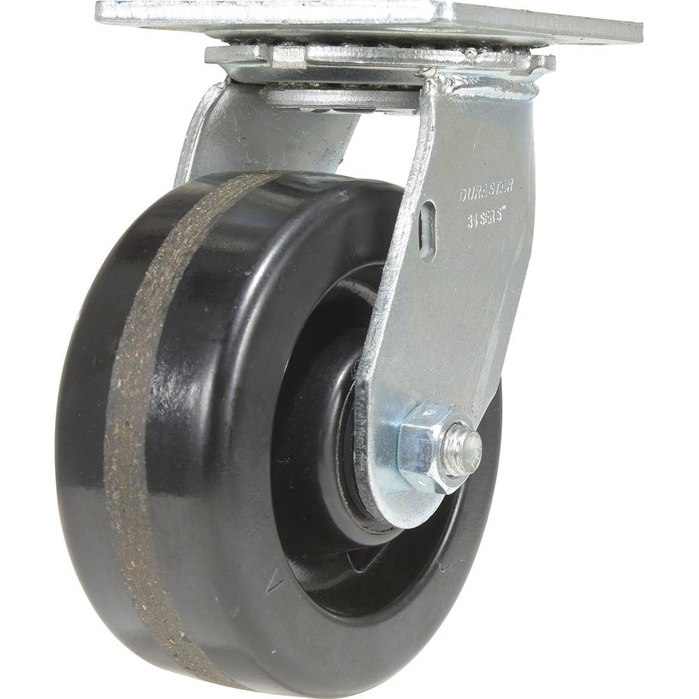 Vestil - Standard Casters; Mount: With Holes ; Style: Swivel ; Wheel Diameter: 5 (Inch); Wheel Width: 2 (Inch); Overall Height (Inch): 6-1/2 ; Load Capacity (Lb.): 1000.000 - Exact Industrial Supply