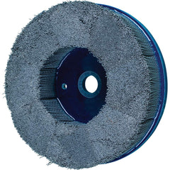 PFERD - Disc Brushes; Outside Diameter (Inch): 8 ; Grit: 320 ; Abrasive Material: Silicon Carbide ; Brush Type: Crimped ; Connector Type: Arbor ; Arbor Hole Size (Inch): 7/8 - Exact Industrial Supply