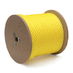 Mibro - Rope; Type: Twisted Rope ; Head/Holder Diameter (Inch): 5/16 ; Material: Polypropylene ; Load Capacity (Lb.): 135.000 ; Maximum Length: 400.00 ; Color: Yellow - Exact Industrial Supply