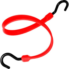 The Better Bungee - Stretch Tie Downs; Type: Heavy Duty Bungee Strap ; End Type: Molded Nylon Hook End ; Color: Red ; Fractional Overall Lengths: 18 - Exact Industrial Supply