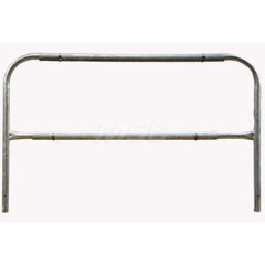 Heavy-Duty Guard Rail: Yellow, Galvanized, Steel 10″ Long, 42″ High, 2 Rails