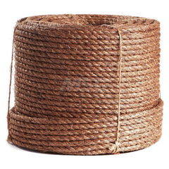 Rope; Rope Construction: 3 Strand Twisted; Material: Manila; Work Load Limit: 120 lb; Color: Brown (Natural); Breaking Strength: 540; Application: General Purpose; Rope Strand Count: 3; Package Type: Coil; Additional Information: Additional Manufacturers