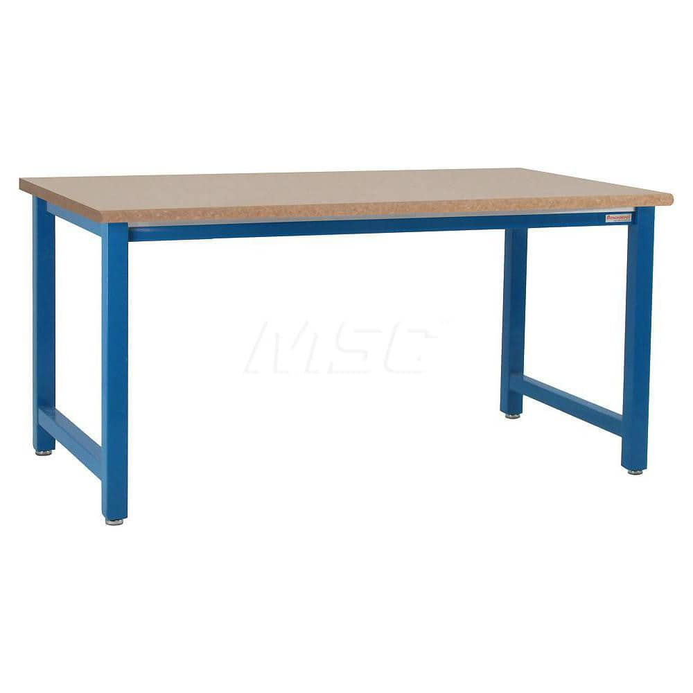 Stationary Work Bench: 60″ Wide, 48″ Deep, 36″ High 6,600 lb Capacity