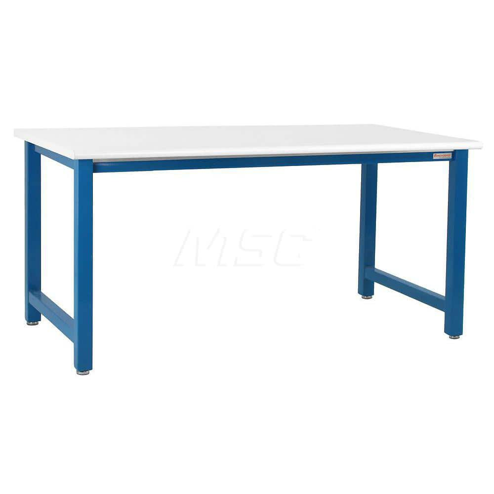 Stationary Work Bench: 120″ Wide, 30″ Deep, 36″ High 6,600 lb Capacity