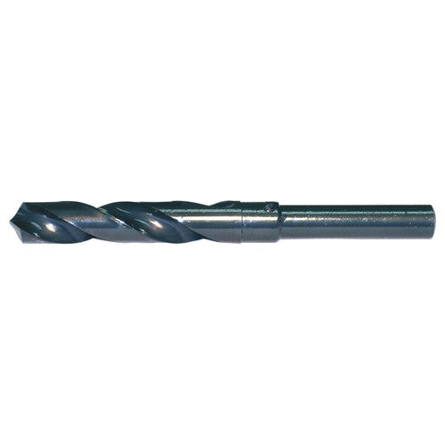 17.00mm RHS / RHC HSS 118 Degree Radial Point Silver & Deming Reduced Shank Drill - Steam Oxide - Exact Industrial Supply