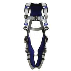 Fall Protection Harnesses: 420 Lb, Vest Style, Size 2X-Large, For Climbing, Back & Front Quick-Connect Leg Strap, Quick-Connect Chest Strap