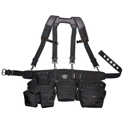 Tool Aprons & Tool Belts; Tool Type: Belts & Suspenders; Minimum Waist Size: 30; Maximum Waist Size: 52; Material: Nylon; Number of Pockets: 19.000; Color: Black; Minimum Order Quantity: Nylon; Tool Style: Belts & Suspenders; Minimum Waist Size: 30