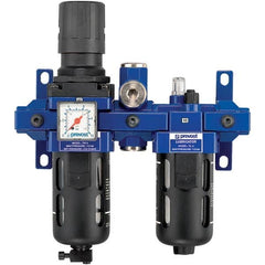 Prevost - Filter, Regulator & Lubricator (FRL) Units Configuration: 2 Pc. Filter/Regulator-Lubricator Body Type: Standard - Makers Industrial Supply