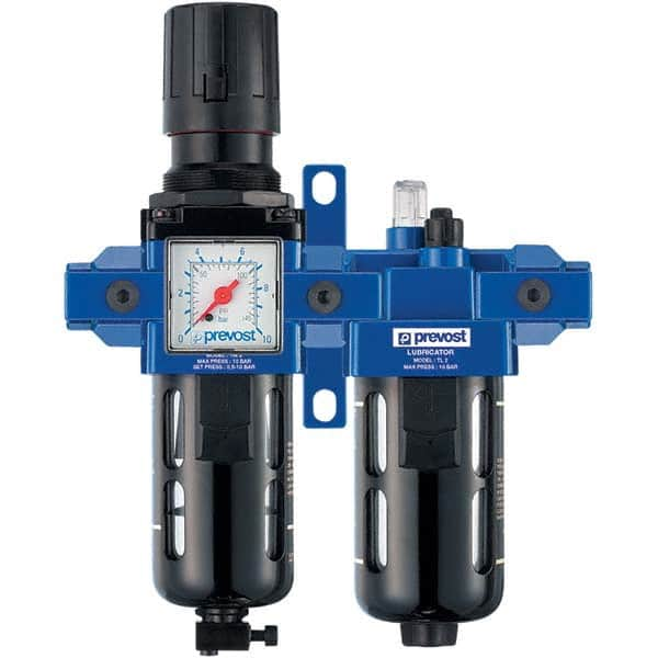 Prevost - Filter, Regulator & Lubricator (FRL) Units Configuration: 2 Pc. Filter/Regulator-Lubricator Body Type: Standard - Makers Industrial Supply