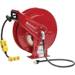 Reelcraft - Cord & Cable Reels End Type: Triple-Tap Outlet Cable Length (Feet): 100 - Makers Industrial Supply