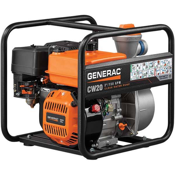 Generac Power - Self-Priming Engine Pumps Horsepower: 5.0 Engine Type: OHV - Makers Industrial Supply