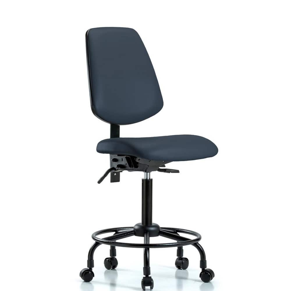 Task Chair: Vinyl, Imperial Blue