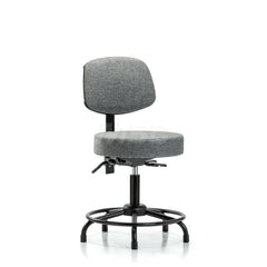 Adjustable Height Swivel Stool: Olefin, 24″ Seat Width, 24″ Seat Depth Round Height