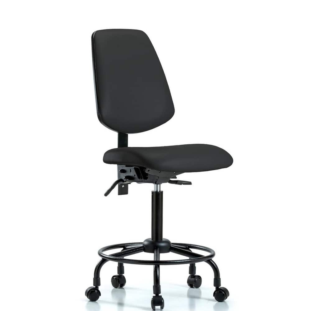 Task Chair: Vinyl, Black