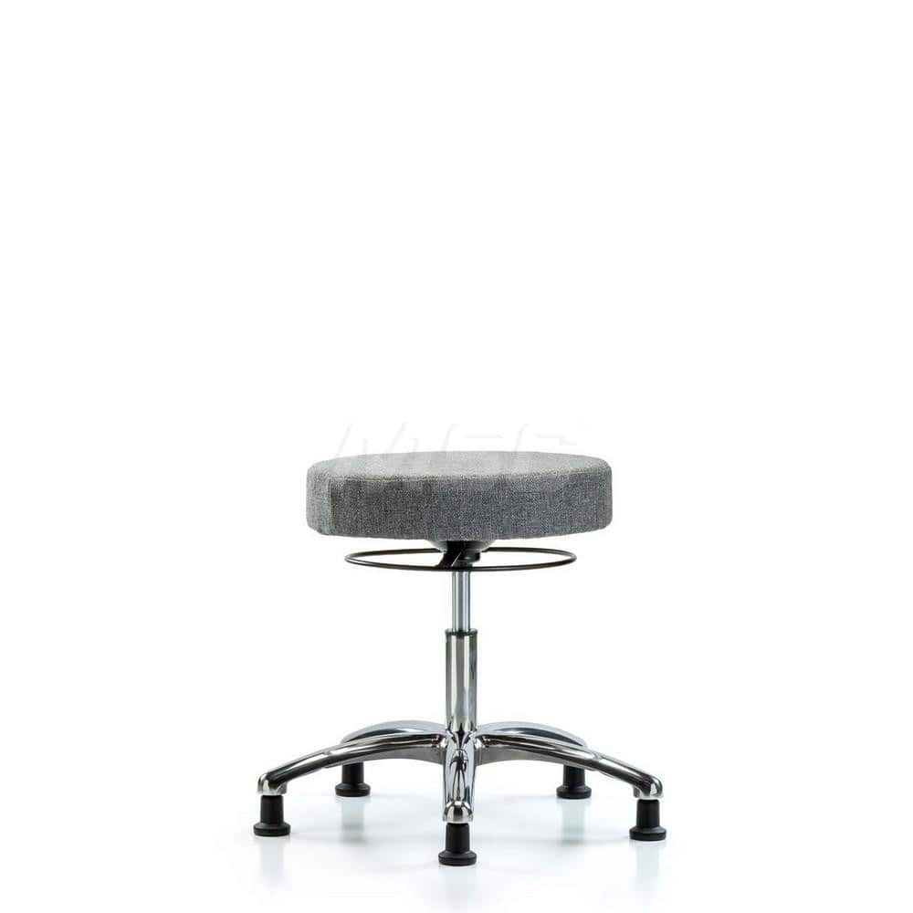 Adjustable Height Swivel Stool: Olefin, 25″ Seat Width, 25″ Seat Depth Round Height