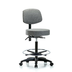 Adjustable Height Swivel Stool: Olefin, 24″ Seat Width, 24″ Seat Depth Round Height